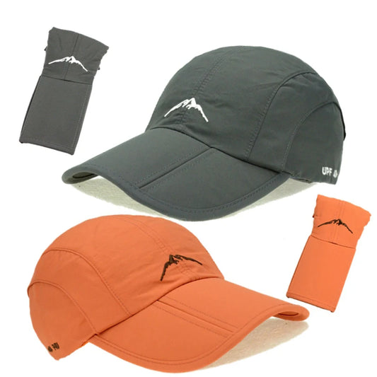 Spring Summer Outdoor Sport Baseball Cap Quick Drying Hat Unisex Waterproof Breathable Cap Foldable Cycling Hat Sun Protection