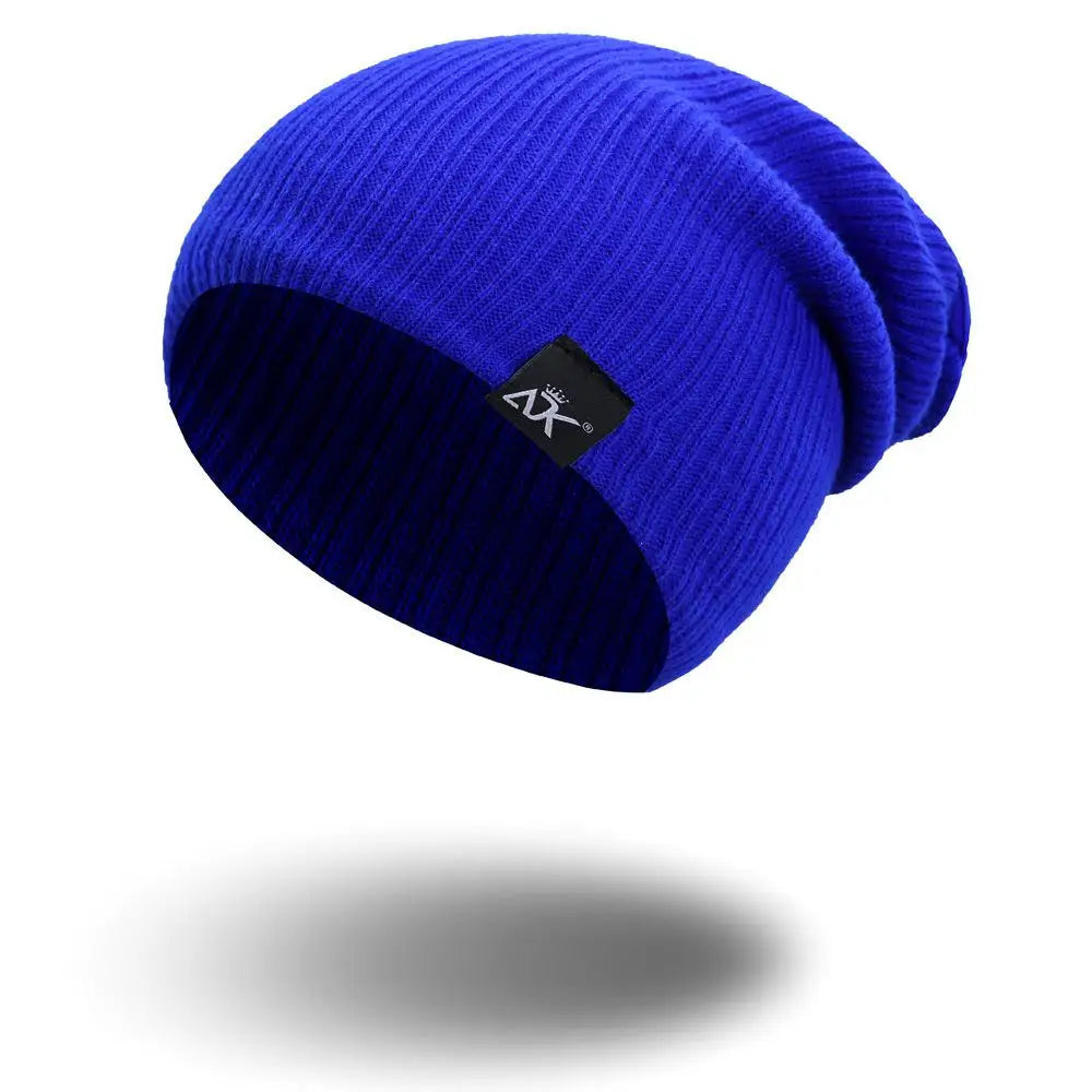 Knitted Beanie Women'S Hat Winter Men Skullies Warm Casual Slouchy Hat Crochet Hat Female Baggy Cap