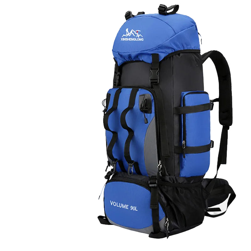 90L Waterproof Hiking Camping Backpack Trekking Bag Rucksack Large Capacity Travel Outdoor Sports Bags Camping Equipment Men