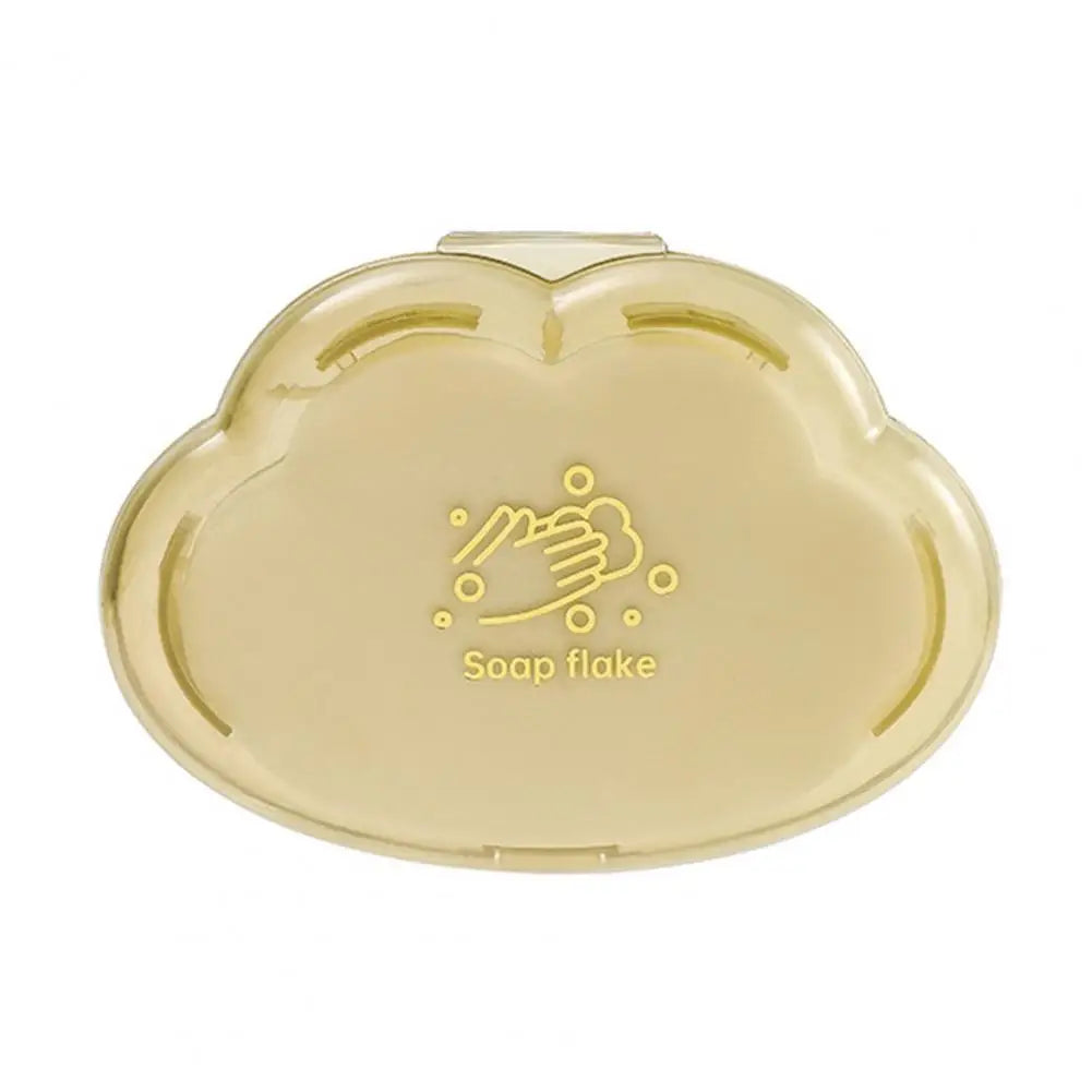 50Pcs Disposable Soap Paper Travel Portable Soap Flakes Quick Soluble Washing Hand Mini Paper Soap Scented Sheet Bath Hotel