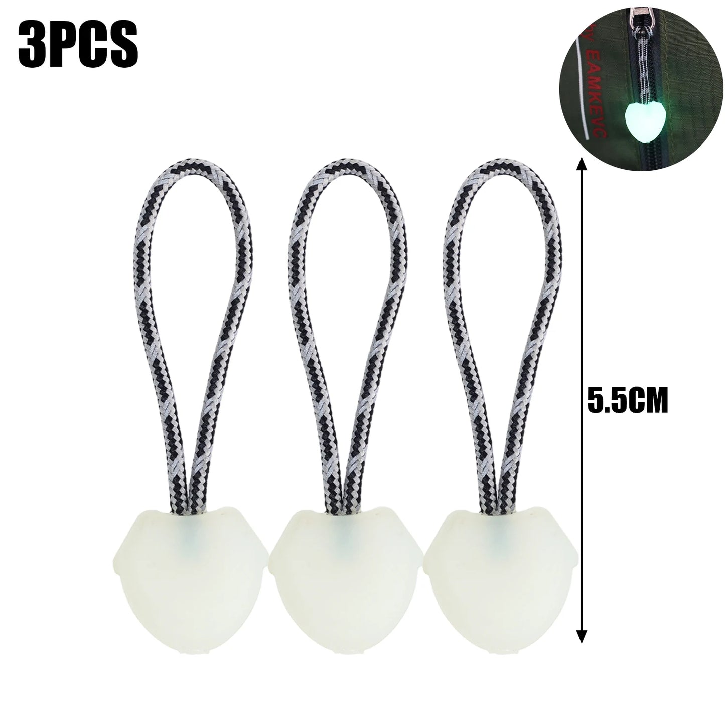 Glow-In-The-Dark Zipper Pull