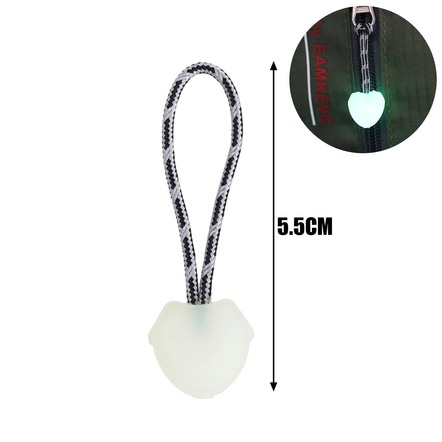 Glow-In-The-Dark Zipper Pull