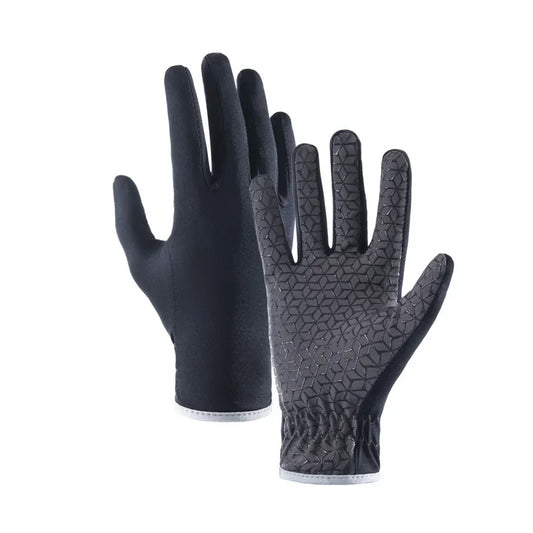 -Outdoor Cycling Gloves for Men and Women, High Elastic, Breathable, Touch Screen, Non-Slip, Running, Climbing