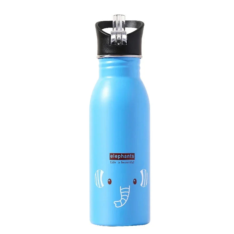 Stainless Steel Portable Cycling Camping Bottle Kettle Water Bottles for Kids Kawaii Drinkware Sport Bottle Cold Water Bottle
