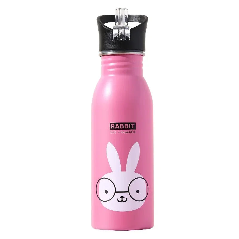 Stainless Steel Portable Cycling Camping Bottle Kettle Water Bottles for Kids Kawaii Drinkware Sport Bottle Cold Water Bottle
